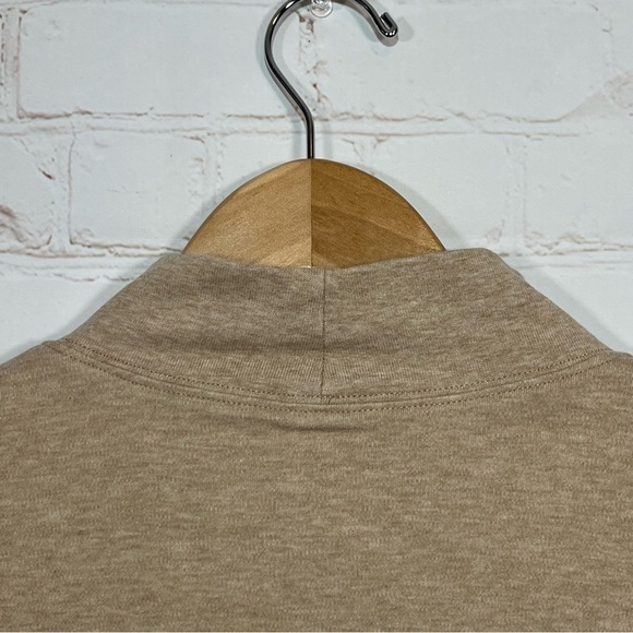 Lands End Turtleneck Womens XL Beige Pullover Stretch Long Sleeve Top - Picture 7 of 8